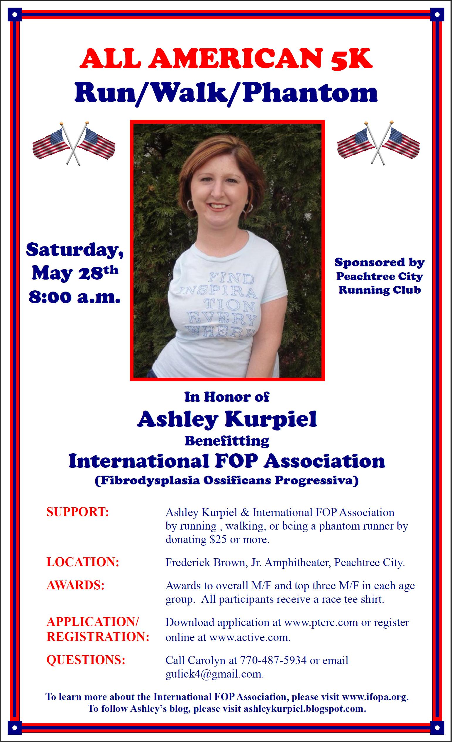 Ashley Kurpiel 2011 All American 5K Poster